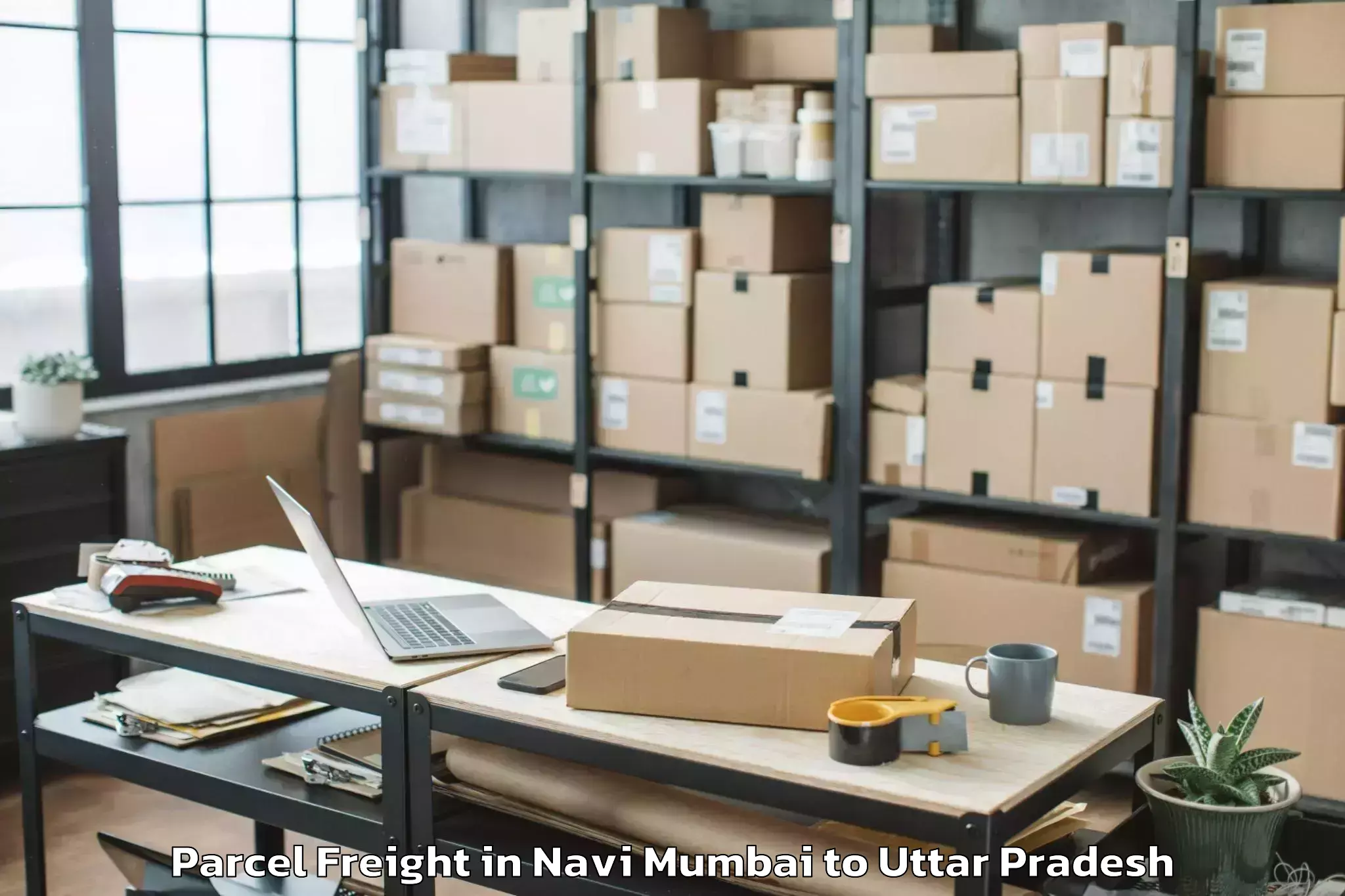 Navi Mumbai to Muhammadabad Parcel Freight Booking